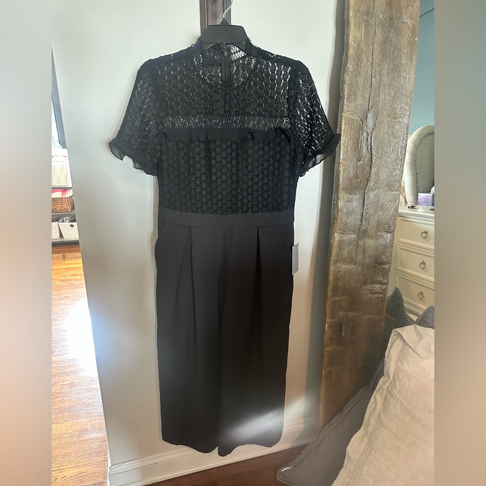 Black Lace Top Jumpsuit